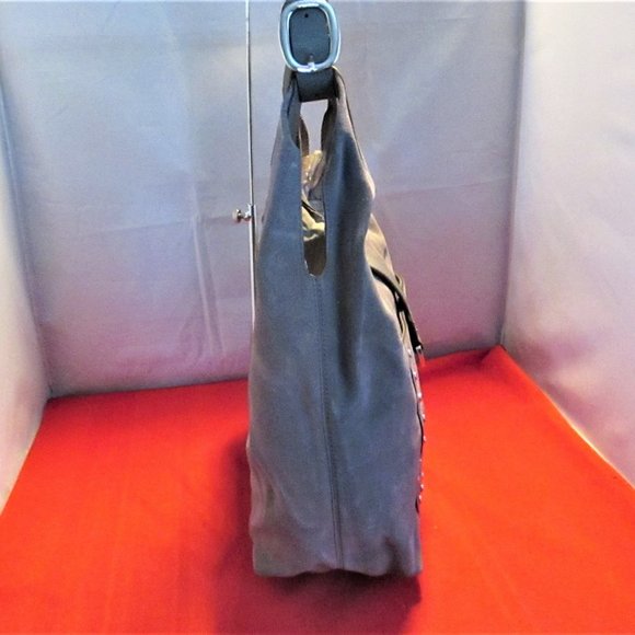 DKNY Wayne Large Suede Hobo Bag  - #3228 - Picture 9 of 13